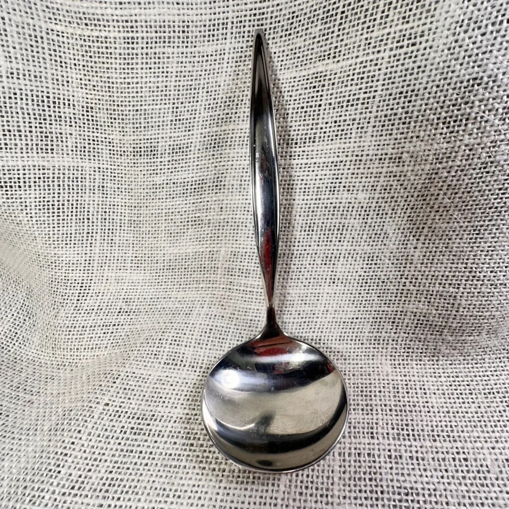 Ebbtide Soup Ladle‎ Solid Stainless USA Replacement Flatware Silver 7 Inch